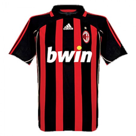 Koszulka AC Milan Retro Domowe Koszulki Piłkarskie 2006-2007 Krótki Rękaw
